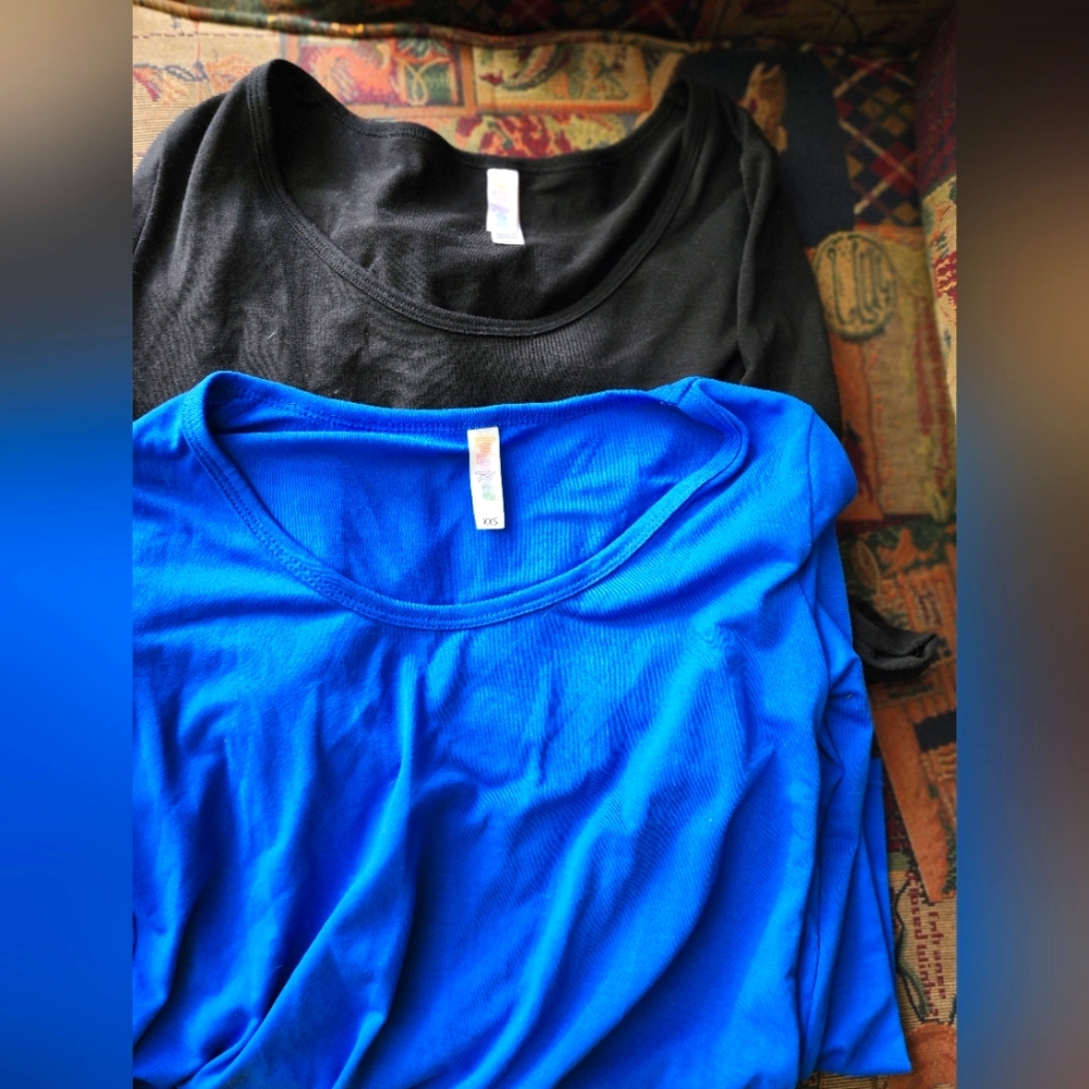 Two Lula Roe xxs long sleeves